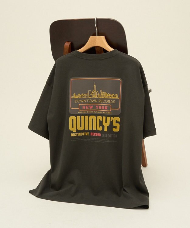 AMERICAN HOLIC CityプリントTシャツ Charcoal Gray