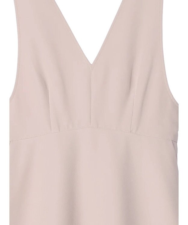 earth music&ecology Ｖネック切替ジャンスカ Beige