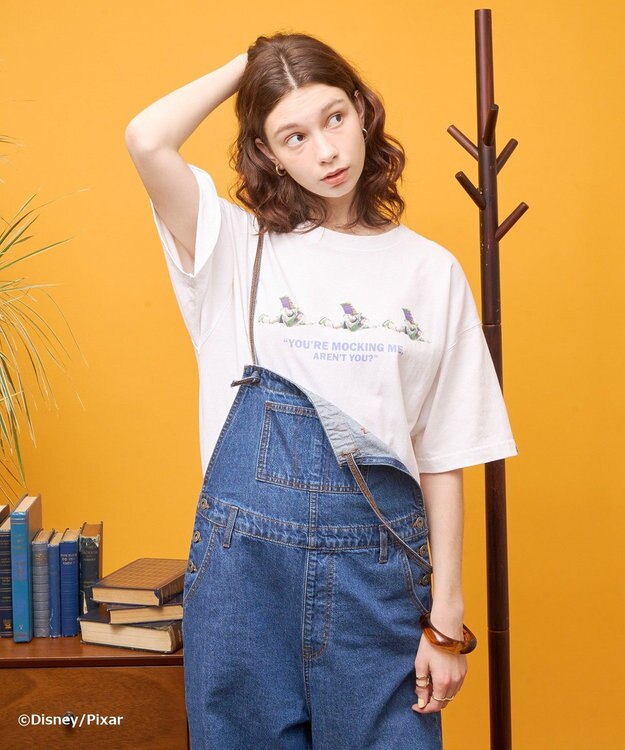 AMERICAN HOLIC 【TOY STORY】ヴィンテージ加工グラフィックTシャツ Off White