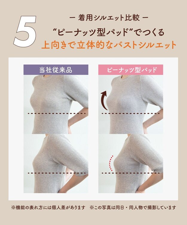 WACOAL ノンワイヤーブラ [GOCOCi/ワコール] ハーフトップ ブラトップ まるでつけていないような着ごこち 綿混 立体的なバストシルエット レディース CGG551 /ワコール ブルー