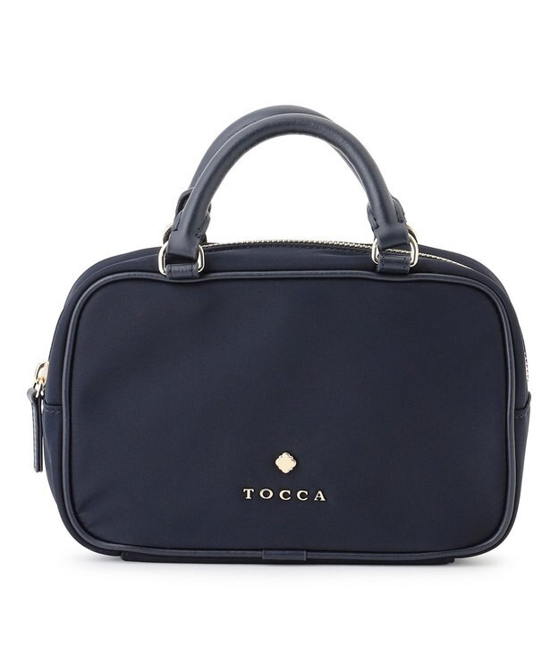 TOCCA 【撥水】WITH CLARISSE 2WAY NYLONBAG ミニボストンバッグ ネイビー系
