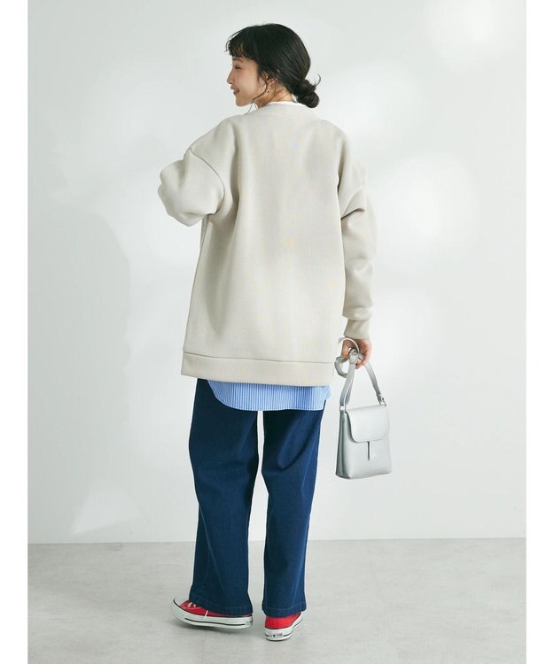 CRAFT STANDARD BOUTIQUE ニットフリースＶネックカーディガン Ivory