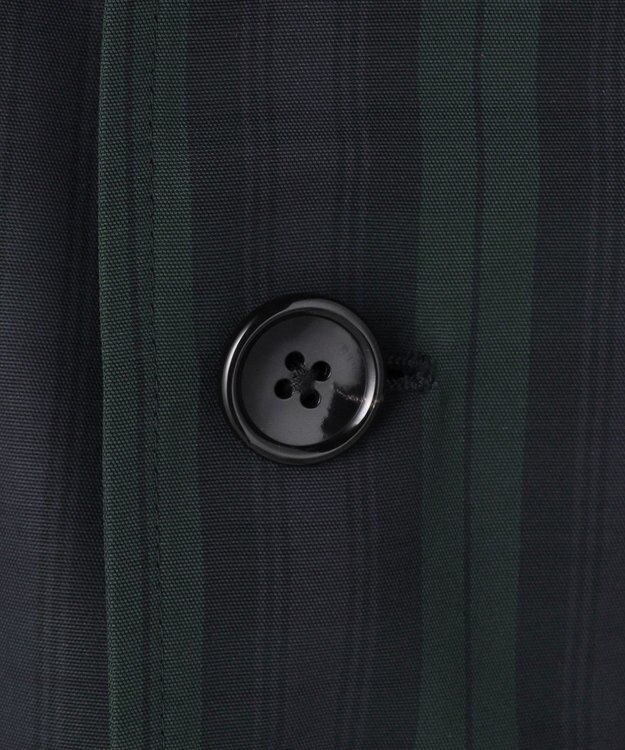 J.PRESS MEN 【オンオフ兼用 / ストレッチ / 撥水 / 洗える】トリコット3レイヤーバルマカンショートコート / フードデタッチャブル ネイビー系3