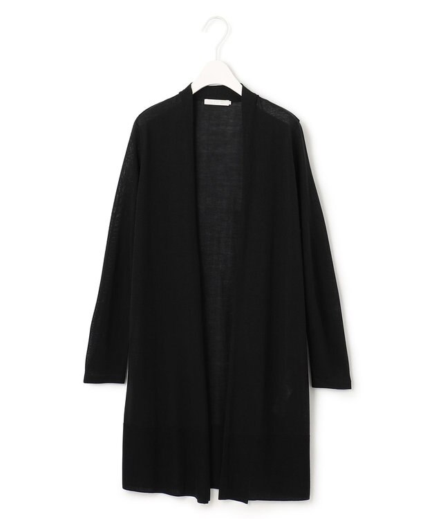 ICB 【洗える・WEB限定カラーあり】 PINION ロングカーディガン ブラック系