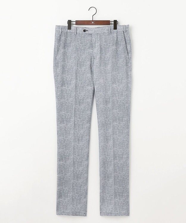 JOSEPH ABBOUD 【キングサイズ・ウエストも伸びる/驚きの多機能性】ドライサッカー パンツ ライトグレー系