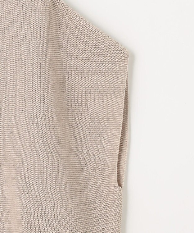 ANY 【洗濯機可能/アンチピリング/UVケア】アクリルガーターコクーンニット サンドベージュ