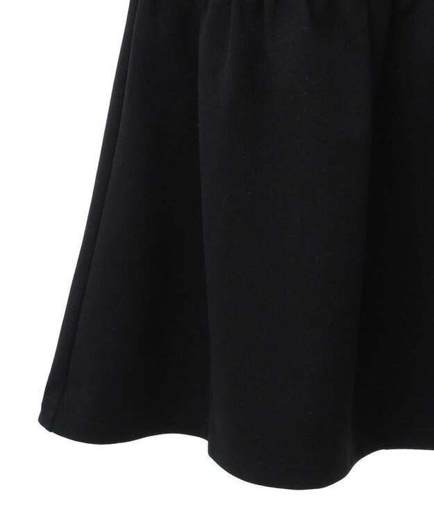 Green Parks カットジョーゼットペプラムベスト Black