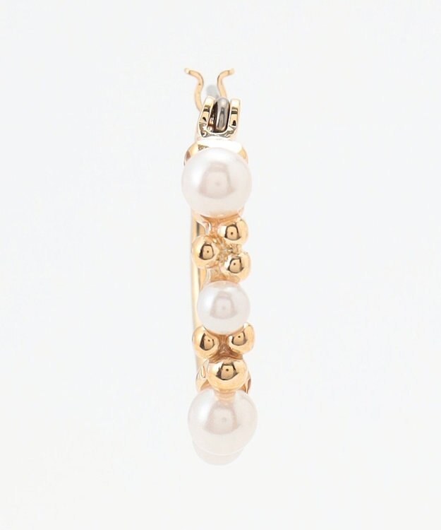 ICB メタルパールコンビピアス ゴールド系