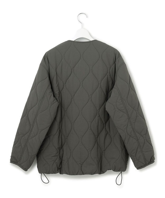 23区 L 【洗える/撥水加工】中綿 パディング アウター グレー系