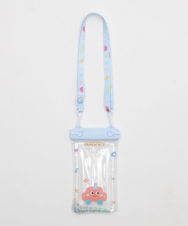 WEGO 【防水】防滴スマホポーチB サックス