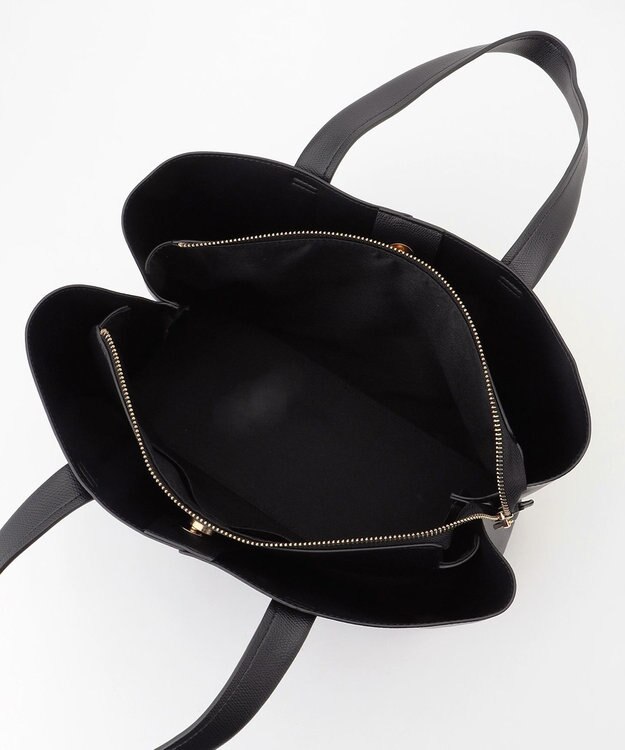 ANY 【A4サイズ収納可】仕切り付きトートバッグ ブラック