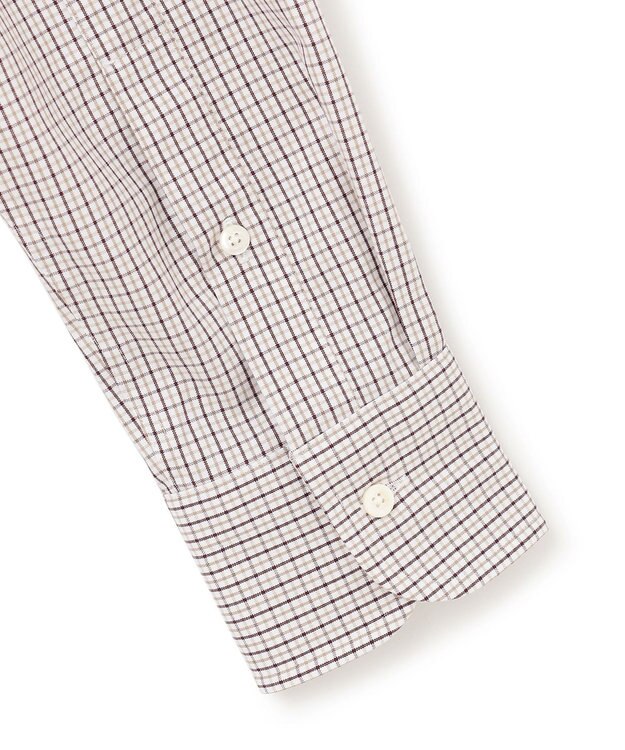 J.PRESS MEN 【PREMIUM PLEATS / 形態安定】タッタソールチェック シャツ / B.D. ベージュ系3
