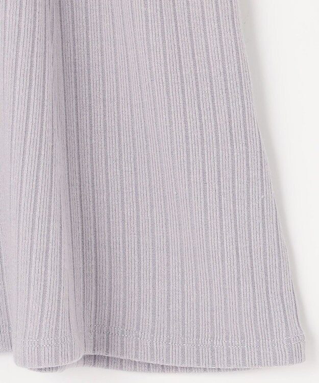 組曲 KIDS 【110-140㎝】バイカラーニットソー ワンピース ライトグレー系