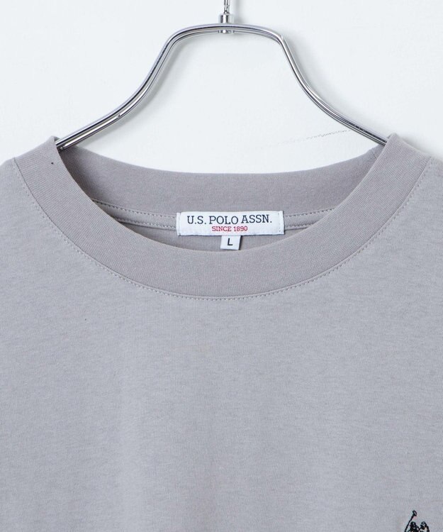 WEGO 【ユニセックス着用ITEM/MLサイズ展開】U.S. POLO ASSN.ワンポイント刺繍LST グレー