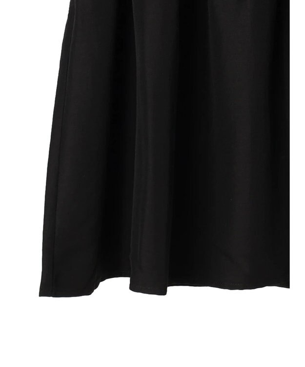 earth music&ecology ２ｗａｙショルダーシャーリングチュニック Black