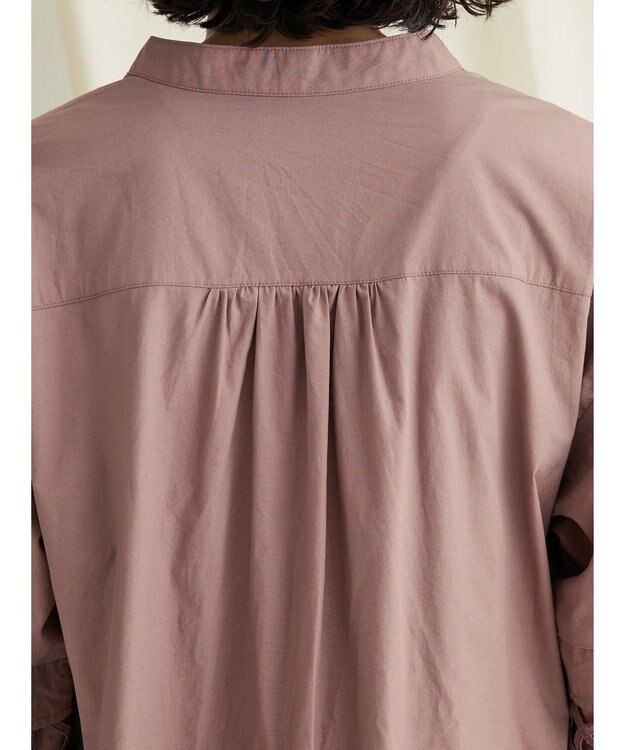 CRAFT STANDARD BOUTIQUE 袖レース使いワンピース Mocha