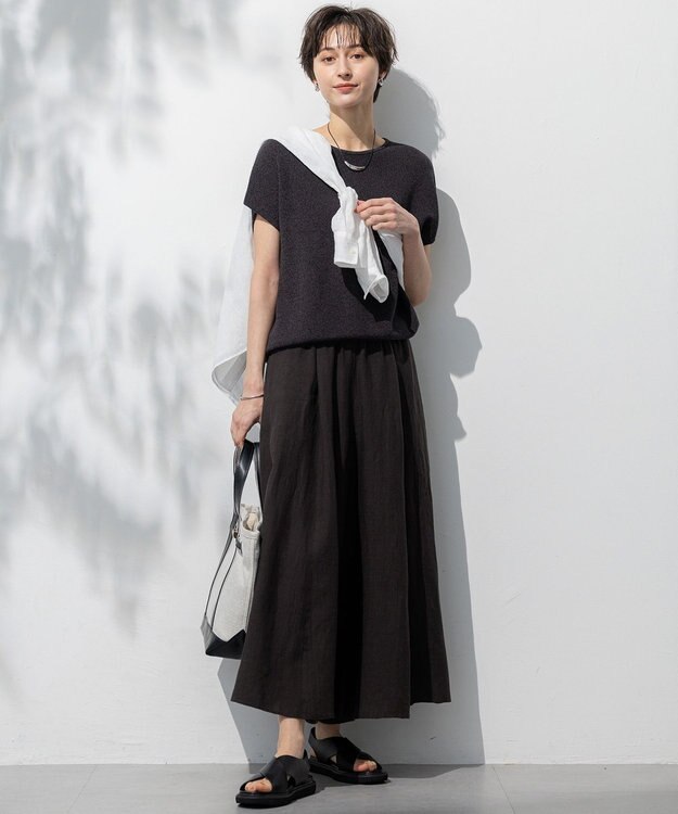 23区 LIBECO ベーシック シャツ ホワイト