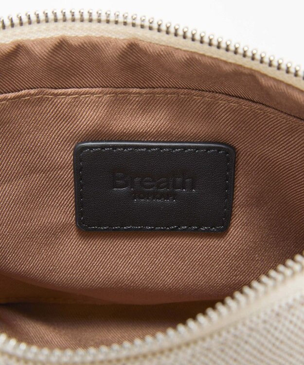 TOPKAPI 【Breath TOPKAPI】SMILE COLLECTION スマイル 刺繍 タッセルポーチ ベージュ