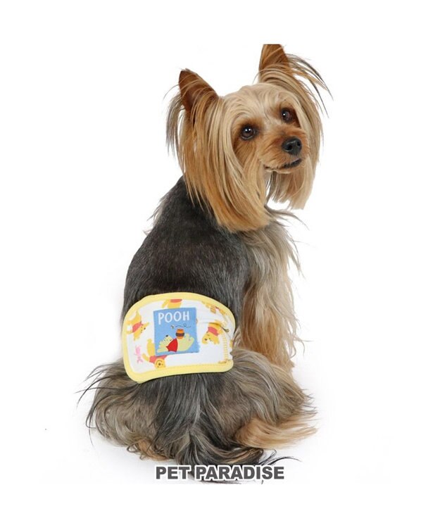 PET PARADISE ディズニー くまのプーさん マナーベルト  《のんびり柄》 小型犬 黄