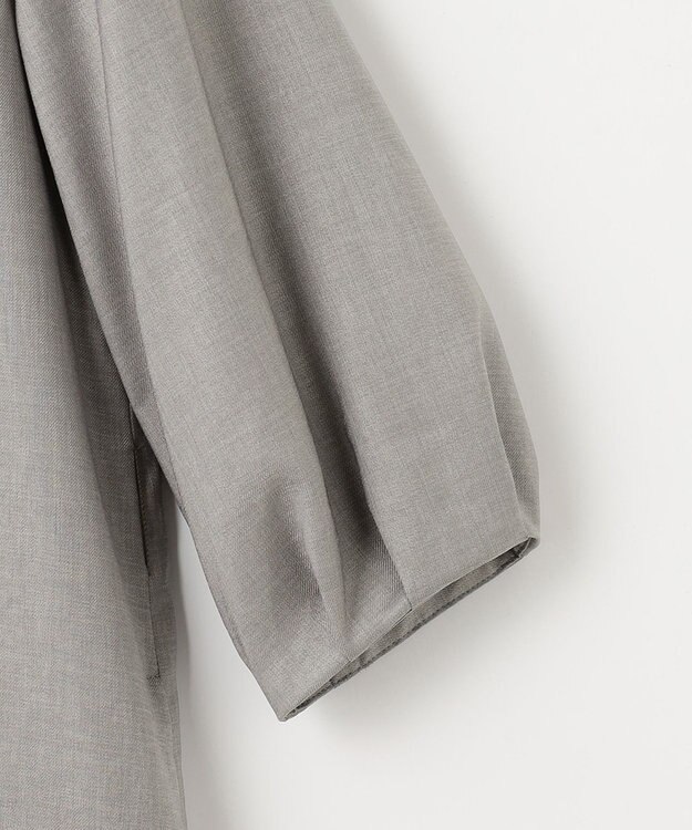 J.PRESS LADIES 【セットアップ対応・洗える・UVケア・速乾】 OXIJEWELストレッチ ワンピース ライトグレー系