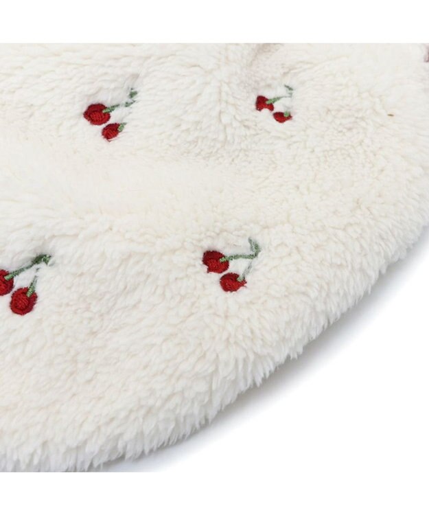 PET PARADISE ペットパラダイス スカート つなぎ 《チェリー柄》 小型犬 ホワイト×ピンク