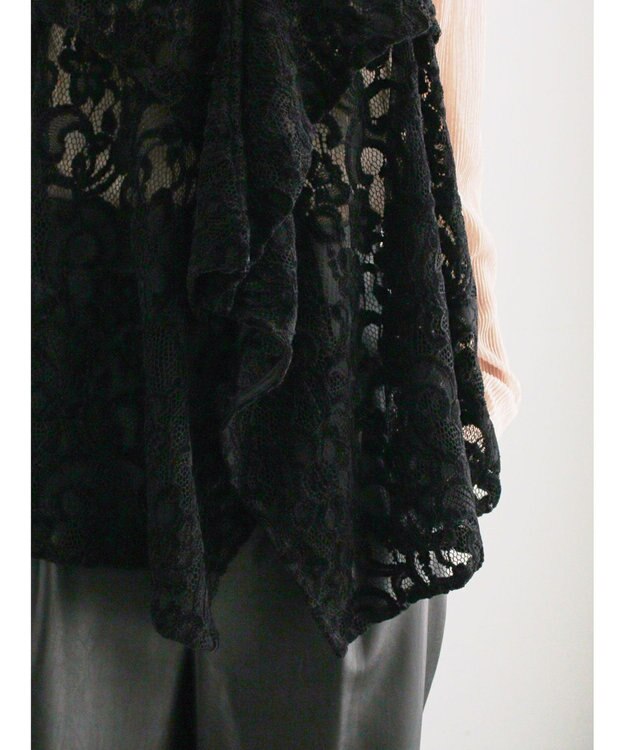 Te chichi ベロアレースキャミソール ブラック