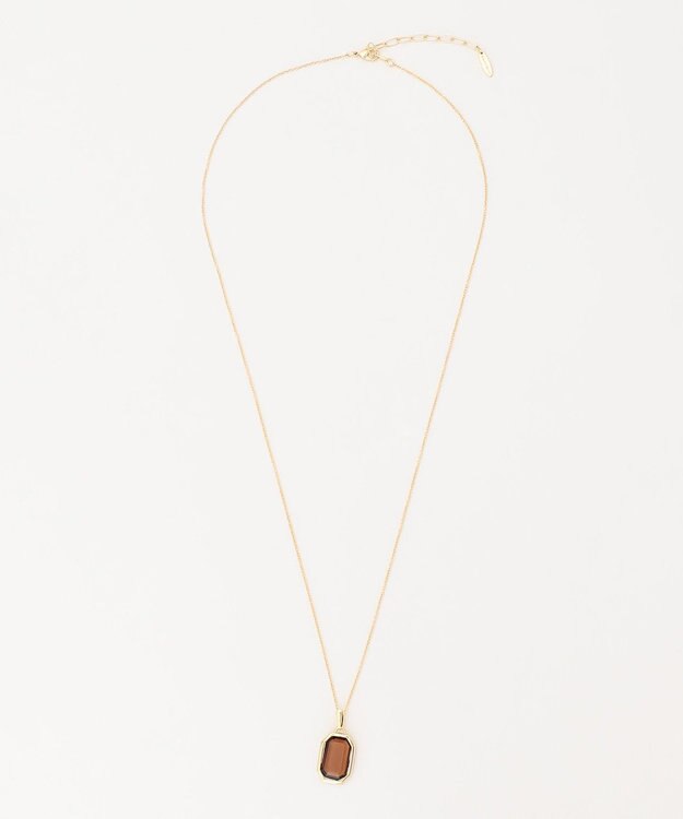 23区 ガラストップネックレス ダークブラウン系