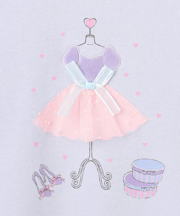 ANY KIDS ドレスモチーフ 裏シャギー トレーナー サックスブルー