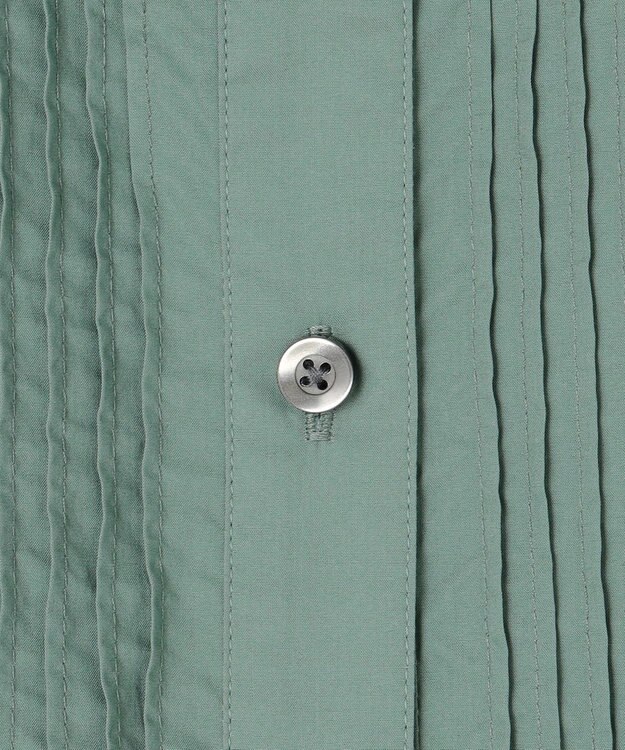 J.PRESS YORK STREET 【WOMEN】ワンウォッシュタイプライターブラウス グリーン系