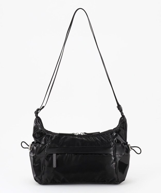 LA BAGAGERIE メタリックドロストポケット　ミニショルダーバッグ ブラック