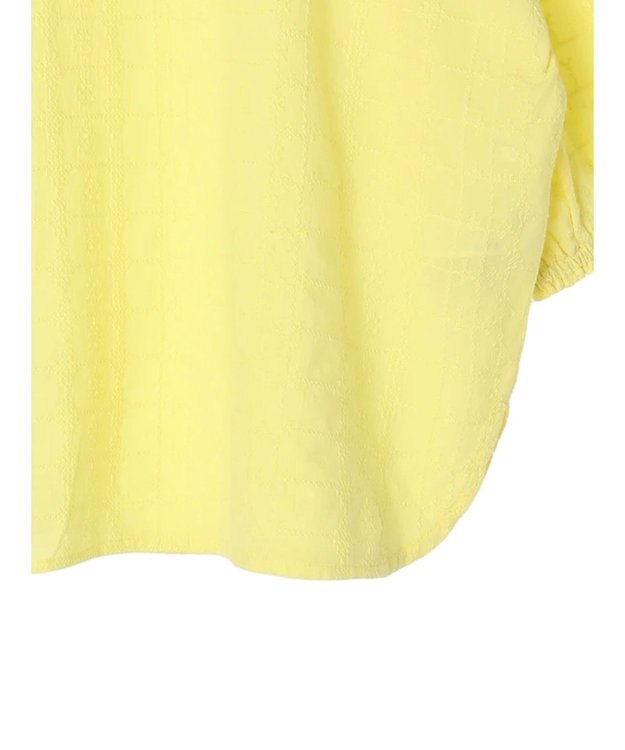 Green Parks Ｉ　ＳＥＴ２点　刺繍７分袖ブラウス＋タンクトップ Yellow