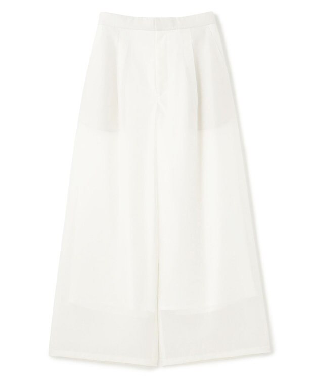 uncrave シアーオーガンジー ワイドパンツ オフ