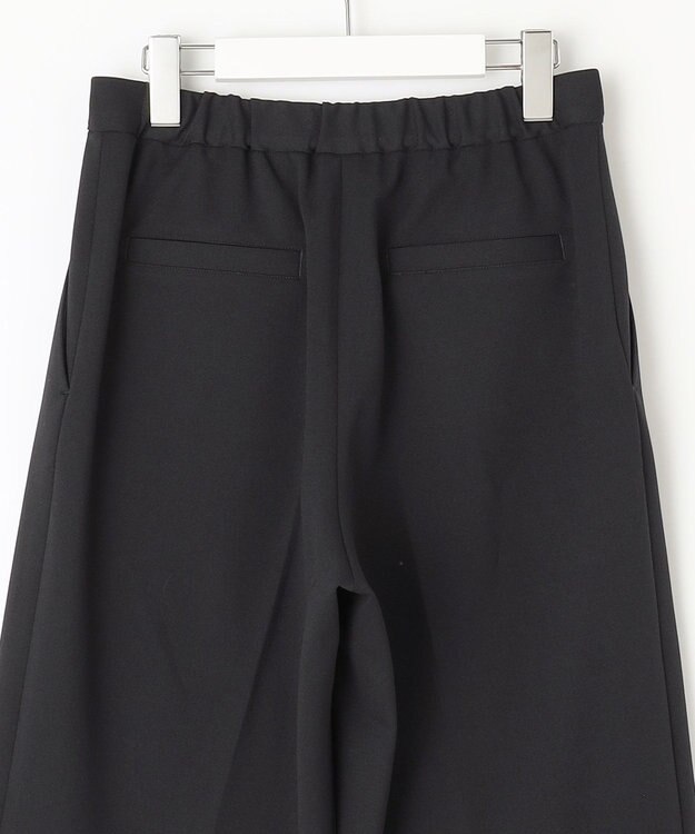 J.PRESS LADIES 【洗える・イージーケア】CUT GEORGETTE セミワイド パンツ ネイビー系