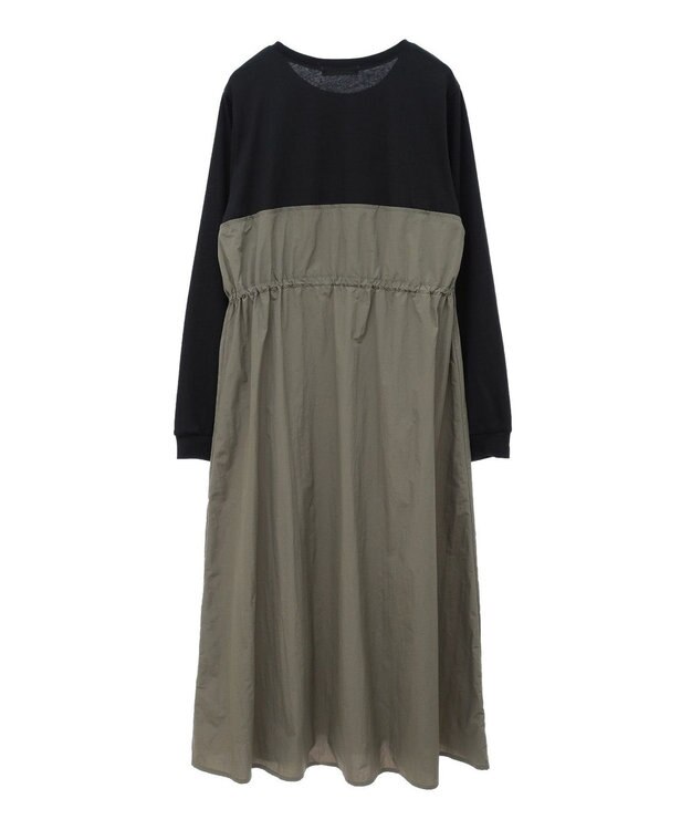 Green Parks カットソードロストドッキングワンピース Khaki