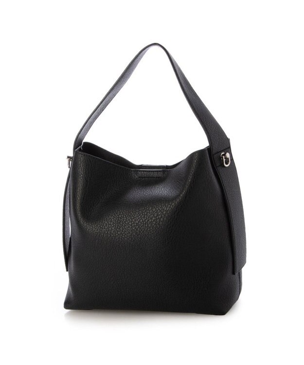 UNBILLION カシュカシュ cachecache / ポーチショルダー付き2wayホーボーバッグ ブラック