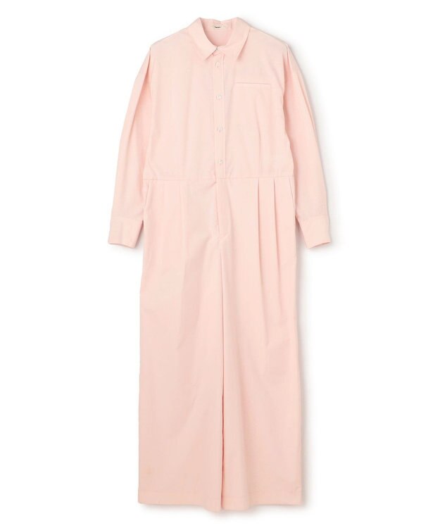 NAVE 【ReNAVE・セットアップ可/洗える/接触冷感/UVケア】コットンポリブロード オールインワン ピンク系