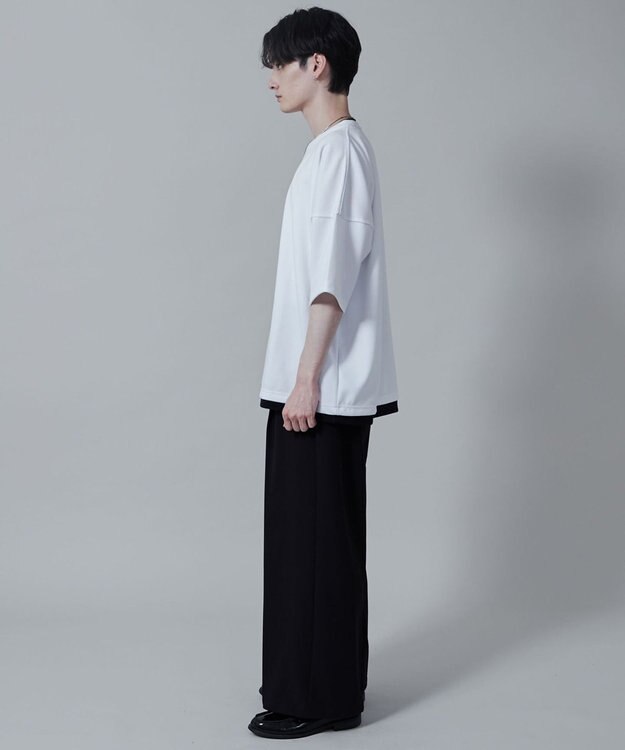 WEGO フクレジャガードフェイクレイヤードT（S） ホワイト