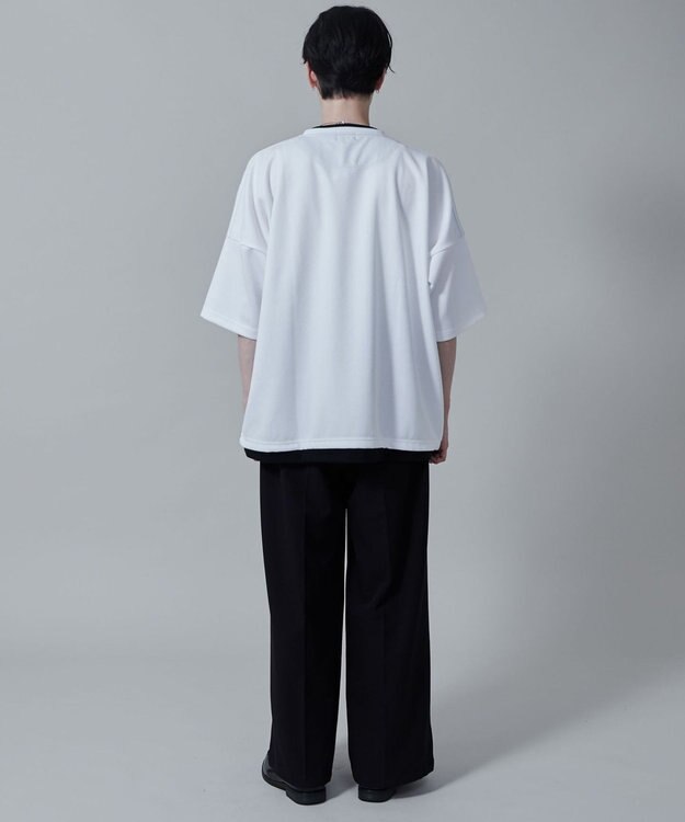 WEGO フクレジャガードフェイクレイヤードT（S） ホワイト