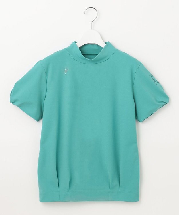 23区GOLF 【23Fondation/WOMEN】【UVケア】モックネックシャツ ピーコックグリーン系