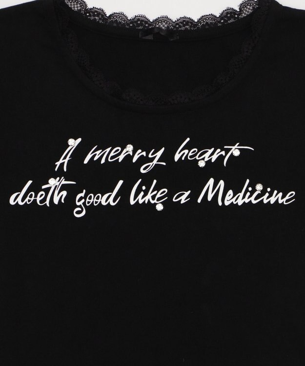 WEGO レースロゴスタッズT ブラック