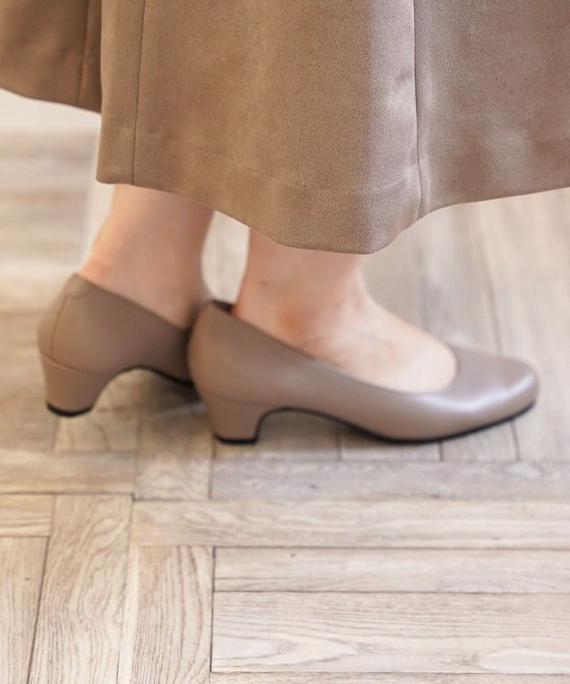 Pointer 日本製 ラウンドトゥパンプス オークグレー