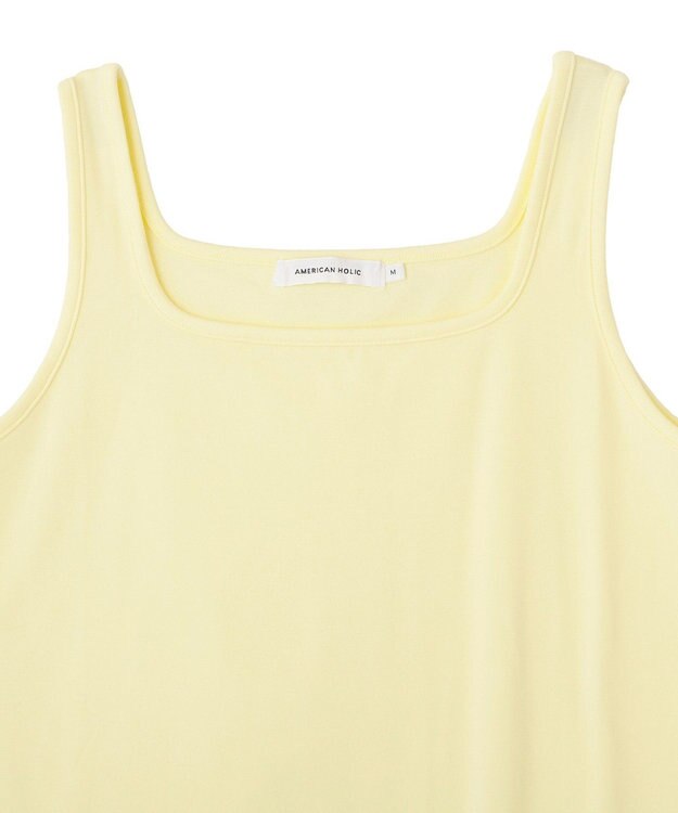 AMERICAN HOLIC 吸放湿スクエアネックタンクトップ Light Yellow