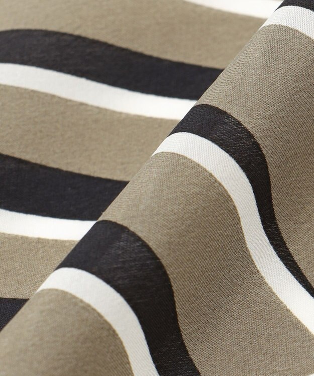 自由区 【SHIHOさん着用】マルチカラーシルク スカーフ セピア