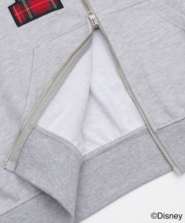 WEGO MICKEY　MOUSE／ジップパーカー 杢グレー