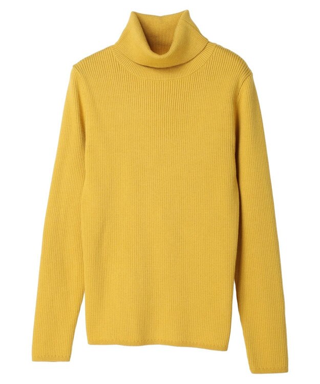 CRAFT STANDARD BOUTIQUE リブタートルネックニットプルオーバー Mustard