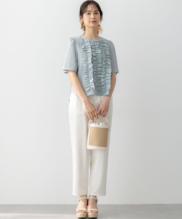 組曲 L チノライク パンツ アイボリー系