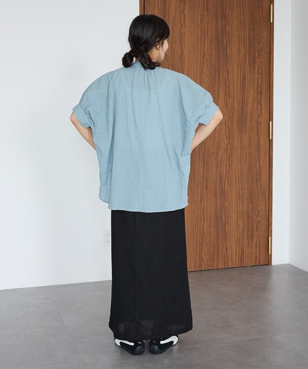 CRAFT STANDARD BOUTIQUE ナチュラルワッシャーブラウス【WEB限定カラー有り】 Light Blue