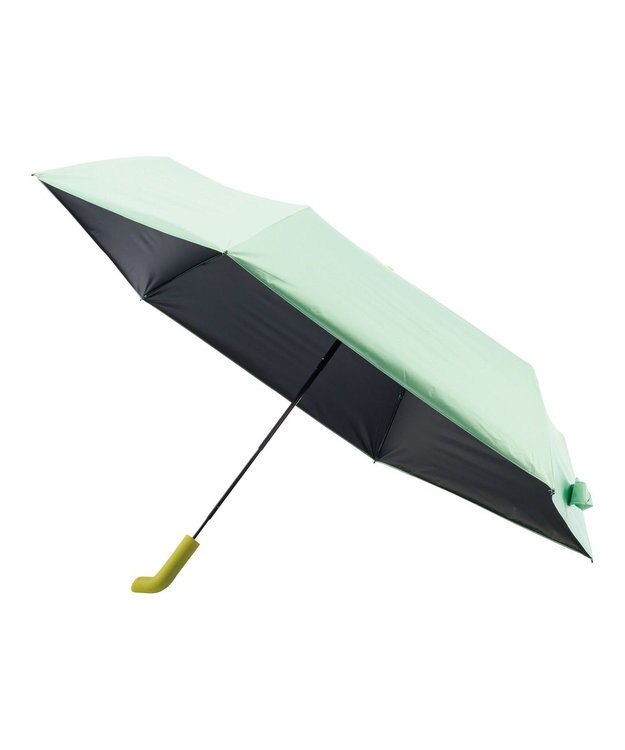 MOONBAT 【Pitaa】マグネット 無地 晴雨兼用日傘 折りたたみ傘 遮光率100%/UVカット率100%/UPF50+/遮熱効果/撥水加工/55cm ミントグリーン