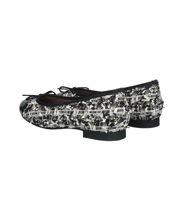 Bridget Birkin 【Bridget Birkin】ラメツイードバレエシューズ ブラックコンビ