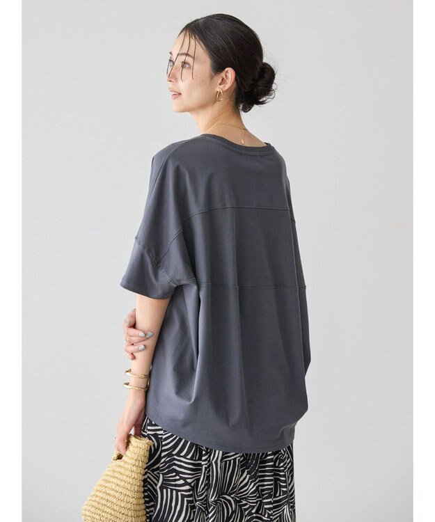 AMERICAN HOLIC ＵＶカット＋接触冷感　コクーンカットプルオーバー Charcoal Gray